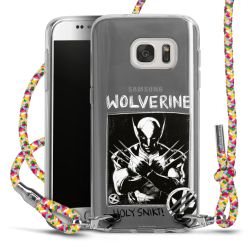 New Carry Case Transparent Stoff colourful/silber