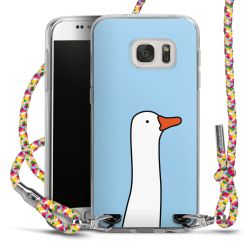 New Carry Case Transparent Stoff colourful/silber