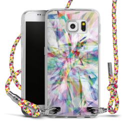 New Carry Case Transparent Stoff colourful/silber