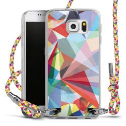 New Carry Case Transparent Stoff colourful/silber