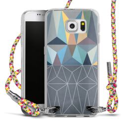 New Carry Case Transparent Stoff colourful/silber