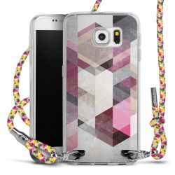 New Carry Case Transparent Stoff colourful/silber