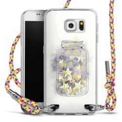 New Carry Case Transparent Stoff colourful/silber