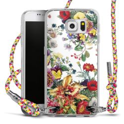 New Carry Case Transparent Stoff colourful/silber