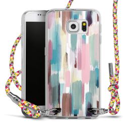 New Carry Case Transparent Stoff colourful/silber