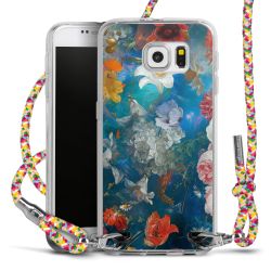 New Carry Case Transparent Stoff colourful/silber