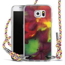 New Carry Case Transparent Stoff colourful/silber