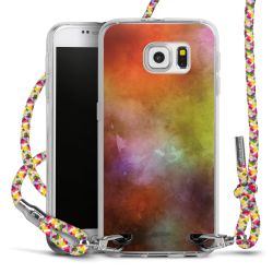 New Carry Case Transparent Stoff colourful/silber