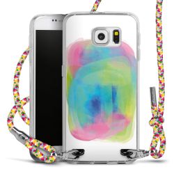 New Carry Case Transparent Stoff colourful/silber