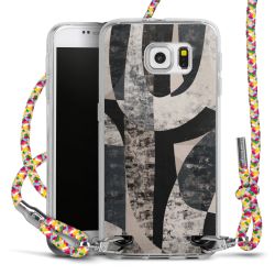 New Carry Case Transparent Stoff colourful/silber