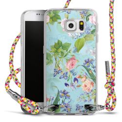 New Carry Case Transparent Stoff colourful/silber