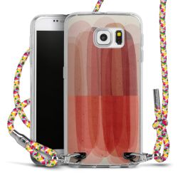 New Carry Case Transparent Stoff colourful/silber