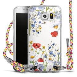 New Carry Case Transparent Stoff colourful/silber