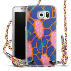 New Carry Case Transparent Stoff colourful/silber