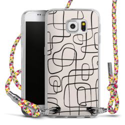 New Carry Case Transparent Stoff colourful/silber