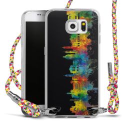 New Carry Case Transparent Stoff colourful/silber