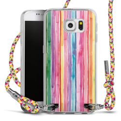 Carry Case Transparent Fabric colourful