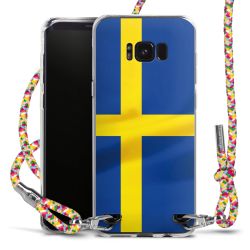 New Carry Case Transparent Stoff colourful/silber