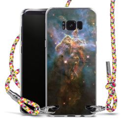 New Carry Case Transparent Stoff colourful/silber