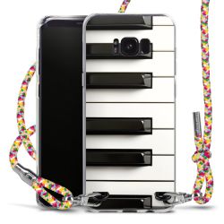 New Carry Case Transparent Stoff colourful/silber