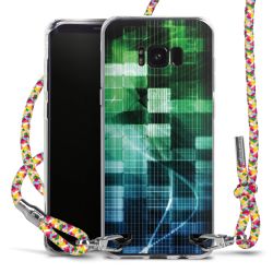 New Carry Case Transparent Stoff colourful/silber