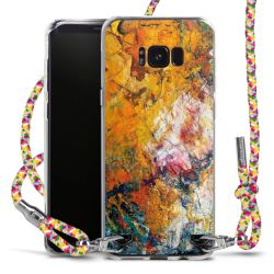 New Carry Case Transparent Stoff colourful/silber