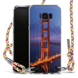 New Carry Case Transparent Stoff colourful/silber