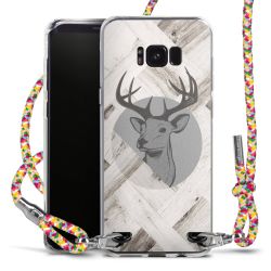 New Carry Case Transparent Stoff colourful/silber