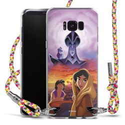 New Carry Case Transparent Stoff colourful/silber