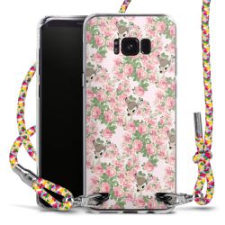 New Carry Case Transparent Stoff colourful/silber