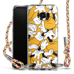 New Carry Case Transparent Stoff colourful/silber