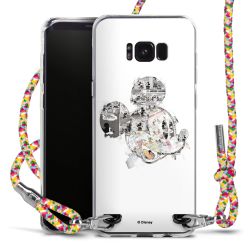 New Carry Case Transparent Stoff colourful/silber