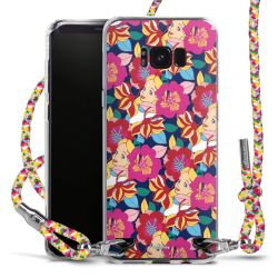 New Carry Case Transparent Stoff colourful/silber