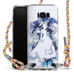 New Carry Case Transparent Stoff colourful/silber