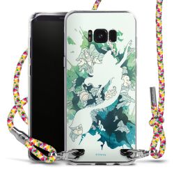 New Carry Case Transparent Stoff colourful/silber