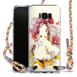 New Carry Case Transparent Stoff colourful/silber