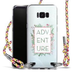 New Carry Case Transparent Stoff colourful/silber