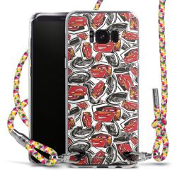 New Carry Case Transparent Stoff colourful/silber