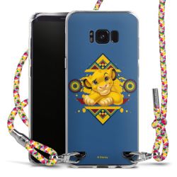 New Carry Case Transparent Stoff colourful/silber