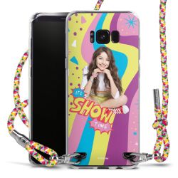 New Carry Case Transparent Stoff colourful/silber