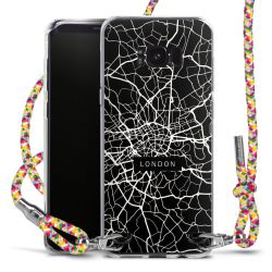 New Carry Case Transparent Stoff colourful/silber