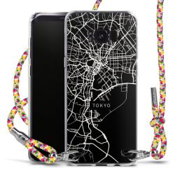 New Carry Case Transparent Stoff colourful/silber