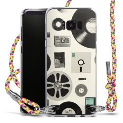 New Carry Case Transparent Stoff colourful/silber