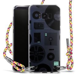 New Carry Case Transparent Stoff colourful/silber