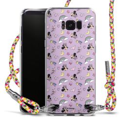 New Carry Case Transparent Stoff colourful/silber