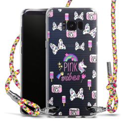 New Carry Case Transparent Stoff colourful/silber