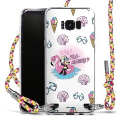 New Carry Case Transparent Stoff colourful/silber