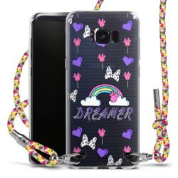 New Carry Case Transparent Stoff colourful/silber