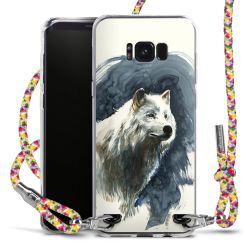 New Carry Case Transparent Stoff colourful/silber