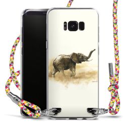 New Carry Case Transparent Stoff colourful/silber